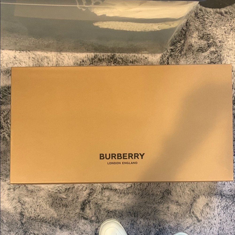 Burberry Tan Box with Black Logo